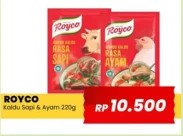 Promo Harga Royco Penyedap Rasa Sapi, Ayam 230 gr - Yogya