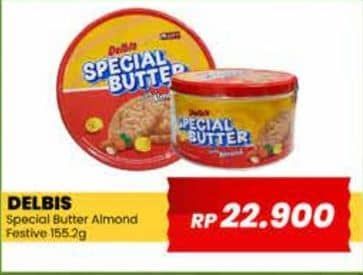 Promo Harga Delbis Special Butter Biskuit Almond 155 gr - Yogya