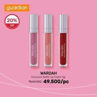 Promo Harga WARDAH Exclusive Matte Lip Cream 4 gr - Guardian