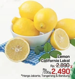 Promo Harga Lemon Lokal California per 100 gr - LotteMart