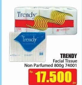 Promo Harga TRENDY Tissue Facial 74001 800 gr - Hari Hari