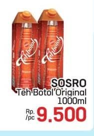 Promo Harga Sosro Teh Botol Original 1000 ml - LotteMart