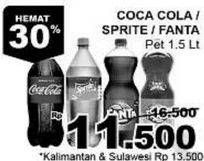 Promo Harga COCA COLA Minuman Soda 1500 ml - Giant