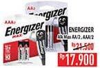 Promo Harga ENERGIZER Battery Alkaline Max AA/2, AAA/2  - Hypermart