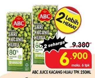 Promo Harga ABC Minuman Sari Kacang Hijau 250 ml - Superindo
