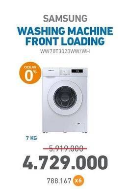 Promo Harga SAMSUNG WW70T3020WW/SE Washing Machine with Quick Wash and Drum Clean  - Electronic City