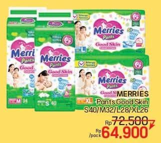 Promo Harga Merries Pants Good Skin S40, M32, L28, XL26 26 pcs - LotteMart