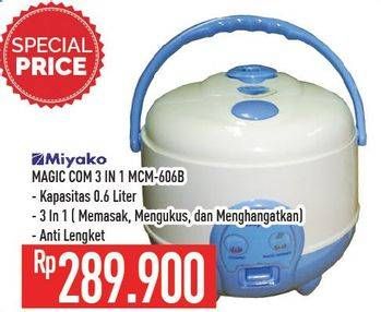 Promo Harga MIYAKO MCM-606 B Magic Com  - Hypermart