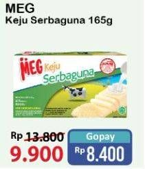 Promo Harga MEG Keju Serbaguna 165 gr - Alfamart