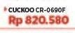 Promo Harga Cuckoo CR-0690F Digital Rice Cooker  - COURTS