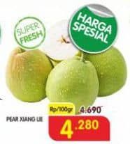 Promo Harga Pear Xiang Lie per 100 gr - Superindo