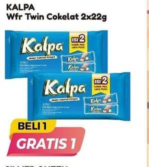 Promo Harga Kalpa Wafer Cokelat Kelapa Twin 48 gr - Alfamart