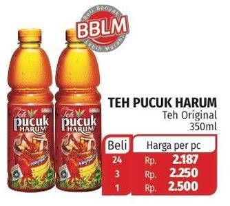 Promo Harga TEH PUCUK HARUM Minuman Teh Original 350 ml - Lotte Grosir