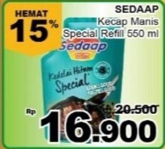 Promo Harga SEDAAP Kecap Manis Kedelai Hitam Special 550 ml - Giant