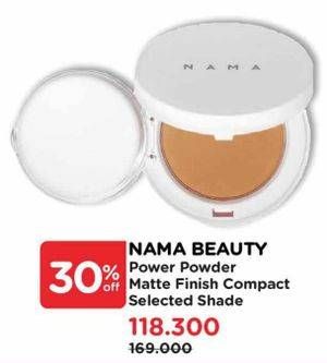 Promo Harga NAMA Beauty Power Powder Matte Finish Compact  - Watsons