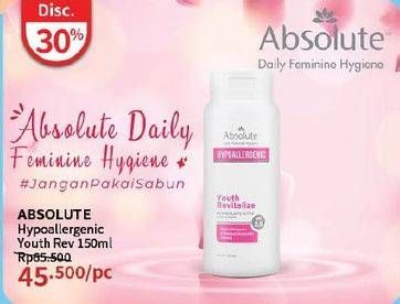 Promo Harga Absolute Hypoallergenic Youth Revitallize 150 ml - Guardian