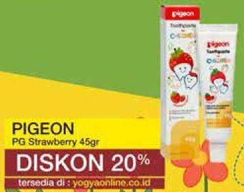Promo Harga PIGEON Toothpaste for Children Strawberry 45 gr - Yogya