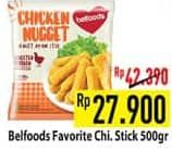 Promo Harga Belfoods Nugget Chicken Nugget Stick 500 gr - Hypermart