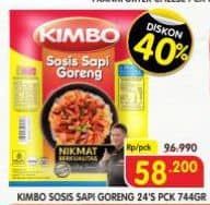 Promo Harga Kimbo Sosis Sapi Goreng 744 gr - Superindo