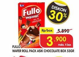 Promo Harga FULLO Wafer Roll Cokelat 53 gr - Superindo