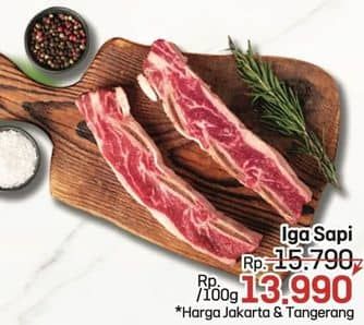 Promo Harga Iga Sapi per 100 gr - LotteMart