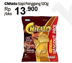 Promo Harga CHITATO Snack Potato Chips Sapi Panggang 120 gr - Carrefour