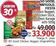 SO GOOD/ SUNNY GOLD/ FIESTA Chicken Nugget, Stick, Karage 500 g