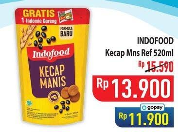 Promo Harga Indofood Kecap Manis 520 ml - Hypermart