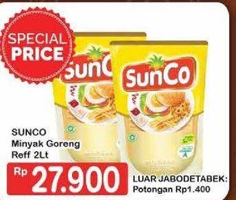 Promo Harga SUNCO Minyak Goreng 2000 ml - Hypermart