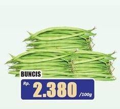 Promo Harga Buncis per 100 gr - Hari Hari