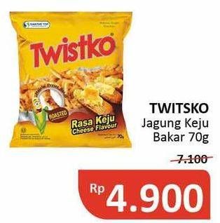 Promo Harga TWISTKO Snack Jagung Bakar Keju 70 gr - Alfamidi