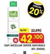 Promo Harga SAFI Naturals Micellar Water With Neem 200 ml - Superindo