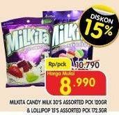 Promo Harga MILKITA Milkshake Candy/MILKITA Milk Lollipop  - Superindo