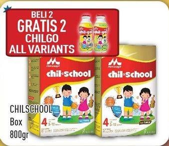 Promo Harga MORINAGA Chil School Gold per 2 box 800 gr - Hypermart