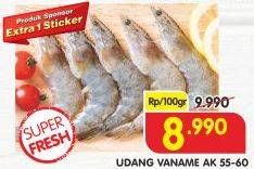 Promo Harga Udang Vanamae AK 55-60 per 100 gr - Superindo