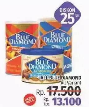 Promo Harga BLUE DIAMOND Almond Roasted All Variants  - LotteMart