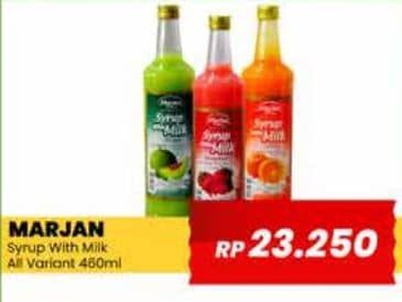 Promo Harga Marjan Syrup with Milk All Variants 460 ml - Yogya