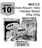 Promo Harga NESTUM/ KOKO KRUNCH/ MILO Cereal 330/350gr  - Giant