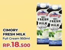 Promo Harga Cimory Fresh Milk Full Cream 950 ml - Yogya