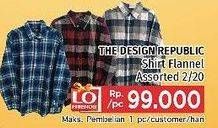 Promo Harga THE DESIGN REPUBLIC Flanel Shirt  - LotteMart