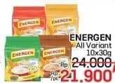 Promo Harga Energen Cereal Instant All Variants per 10 sachet 30 gr - LotteMart