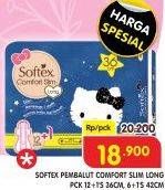 Promo Harga Softex Comfort Slim 36cm, 42cm 7 pcs - Superindo
