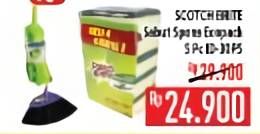 Promo Harga 3M SCOTCH BRITE Sabut Spon ID-32 5 pcs - Hypermart