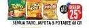 Promo Harga TARO Net Snack/JAPOTA Potato Chips/POTABEE Snack Potato Chips 68gr  - Hypermart