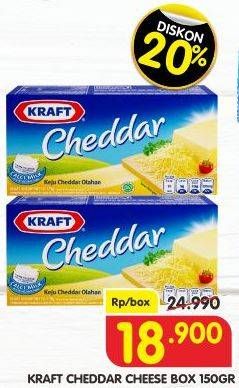 Promo Harga Kraft Cheese Cheddar 160 gr - Superindo