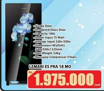 Promo Harga Polytron PRA 18 | Kulkas 1 Pintu 180ltr MO  - Hari Hari