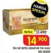 Promo Harga Teh Cap Botol Signature Teh Hijau Melati per 25 pcs 2 gr - Superindo