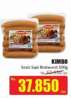 Promo Harga KIMBO Bratwurst 500 gr - Hari Hari