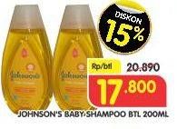 Promo Harga JOHNSONS Baby Shampoo 200 ml - Superindo