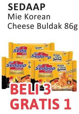 Promo Harga Sedaap Mie Goreng Korean Cheese Buldak 86 gr - Alfamidi